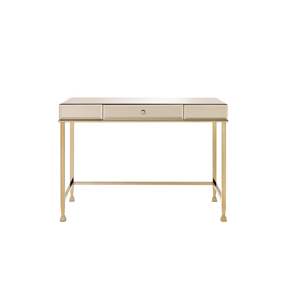 Writing Desk, Smoky Mirroed and Champagne Finish 92977. Picture 3