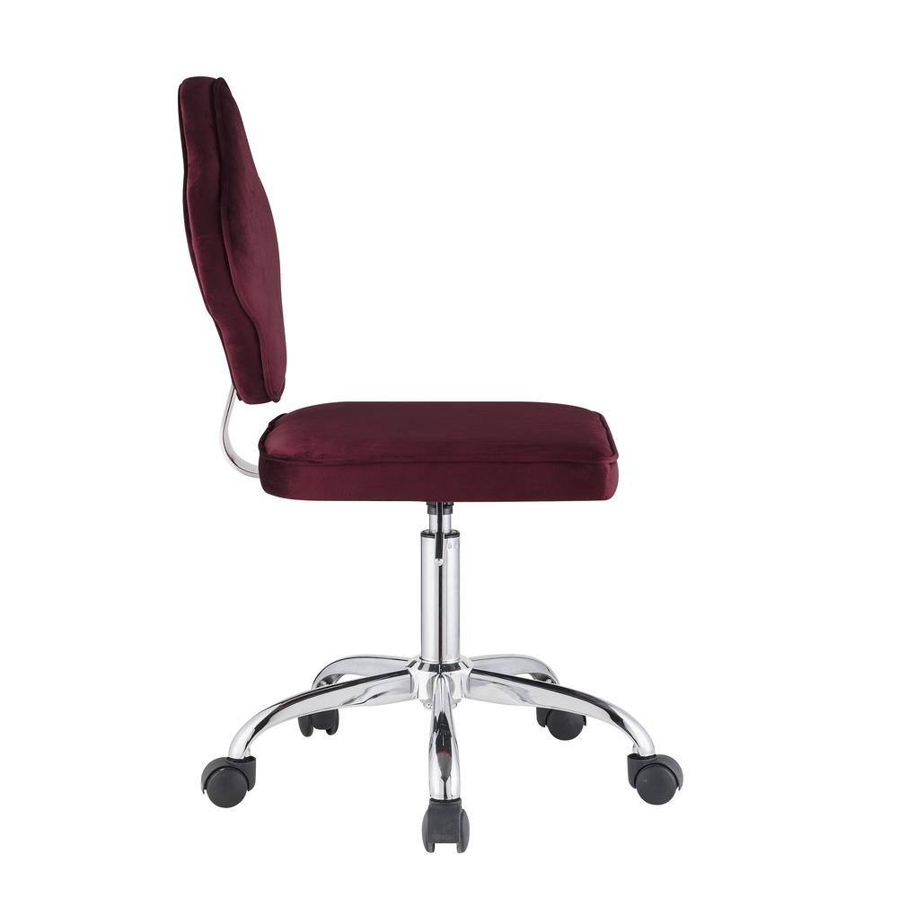Clover Office Chair, Red Velvet (93070). Picture 6