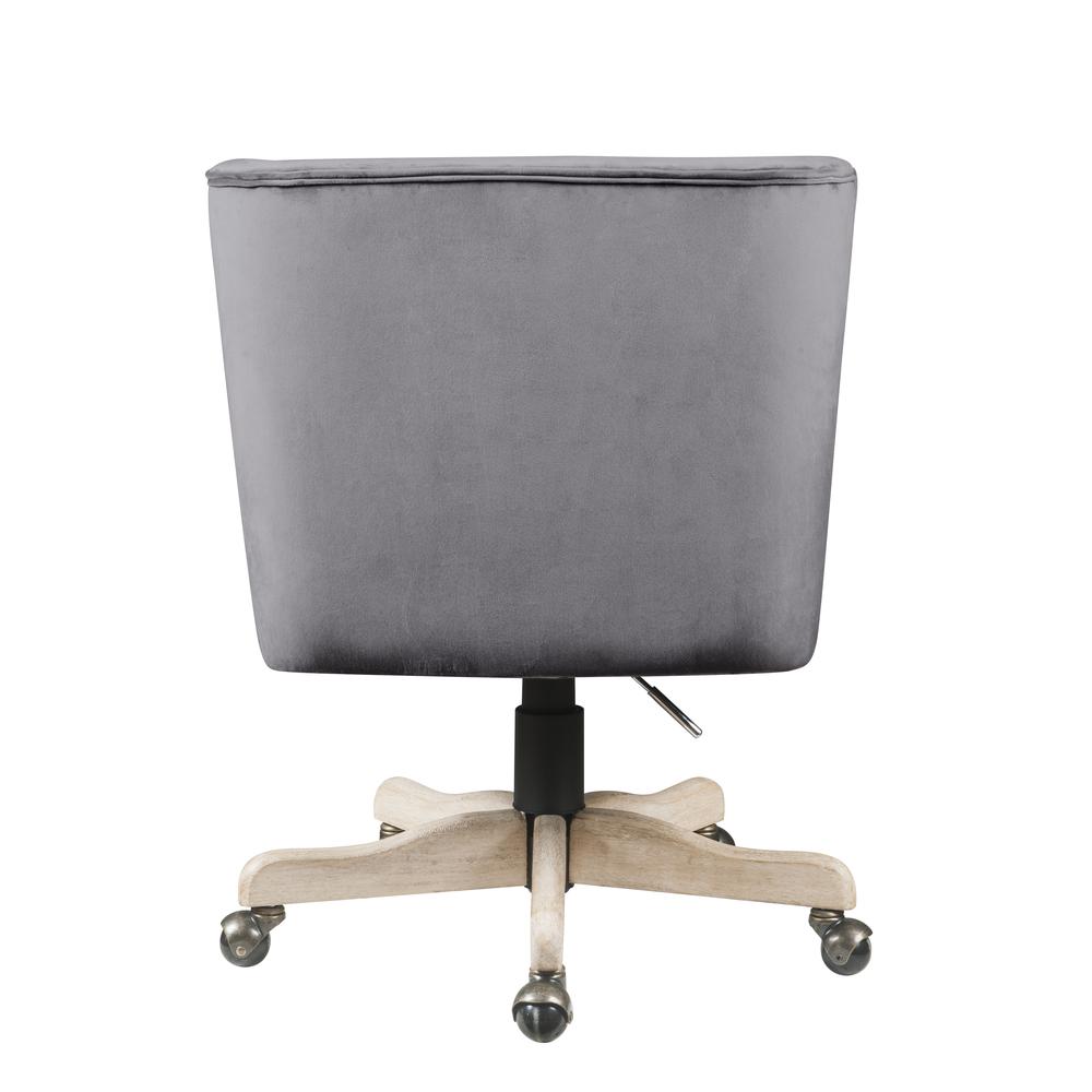 Cliasca Office Chair, Gray Velvet (93073). Picture 2