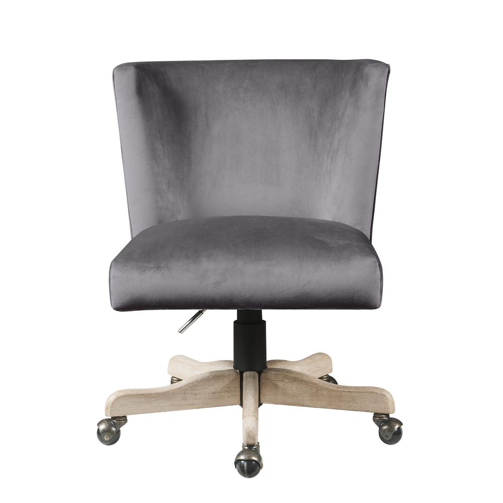 Cliasca Office Chair, Gray Velvet (93073). Picture 3