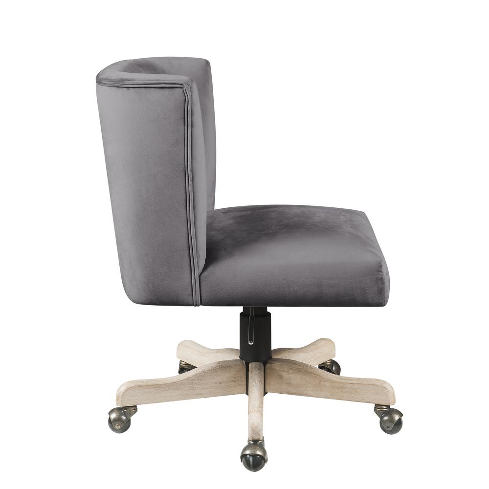 Cliasca Office Chair, Gray Velvet (93073). Picture 6