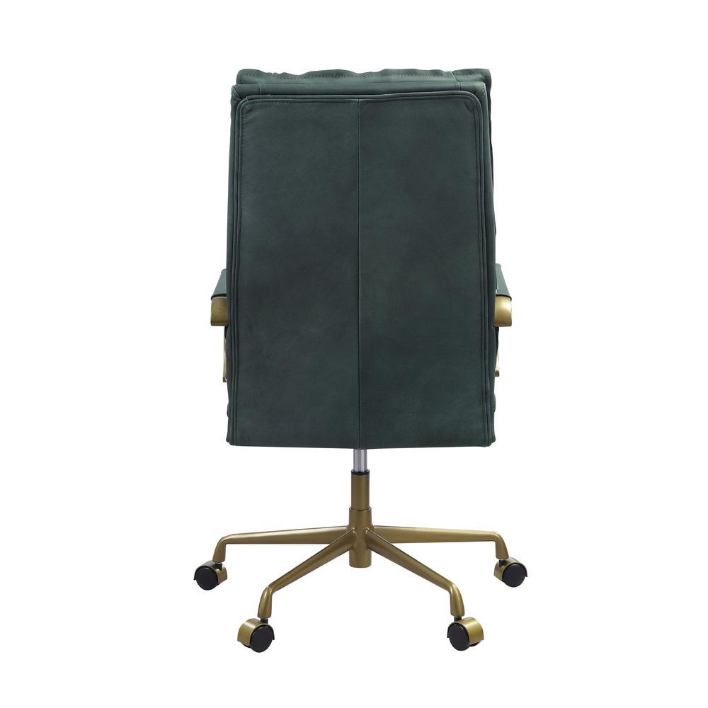 Tinzud Office Chair, Dark Green Top Grain Leather (93166). Picture 5