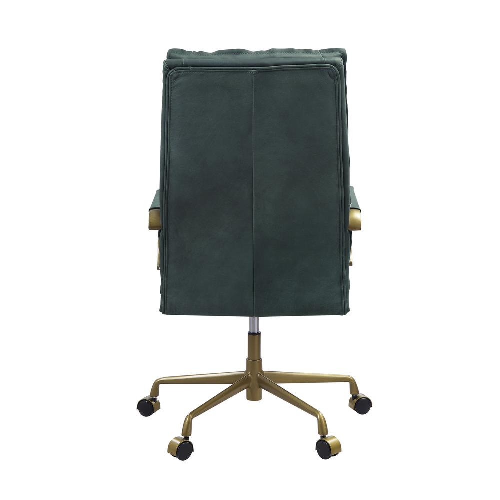 Tinzud Office Chair, Dark Green Top Grain Leather (93166). Picture 14