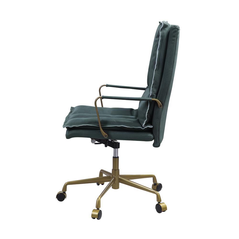 Tinzud Office Chair, Dark Green Top Grain Leather (93166). Picture 18