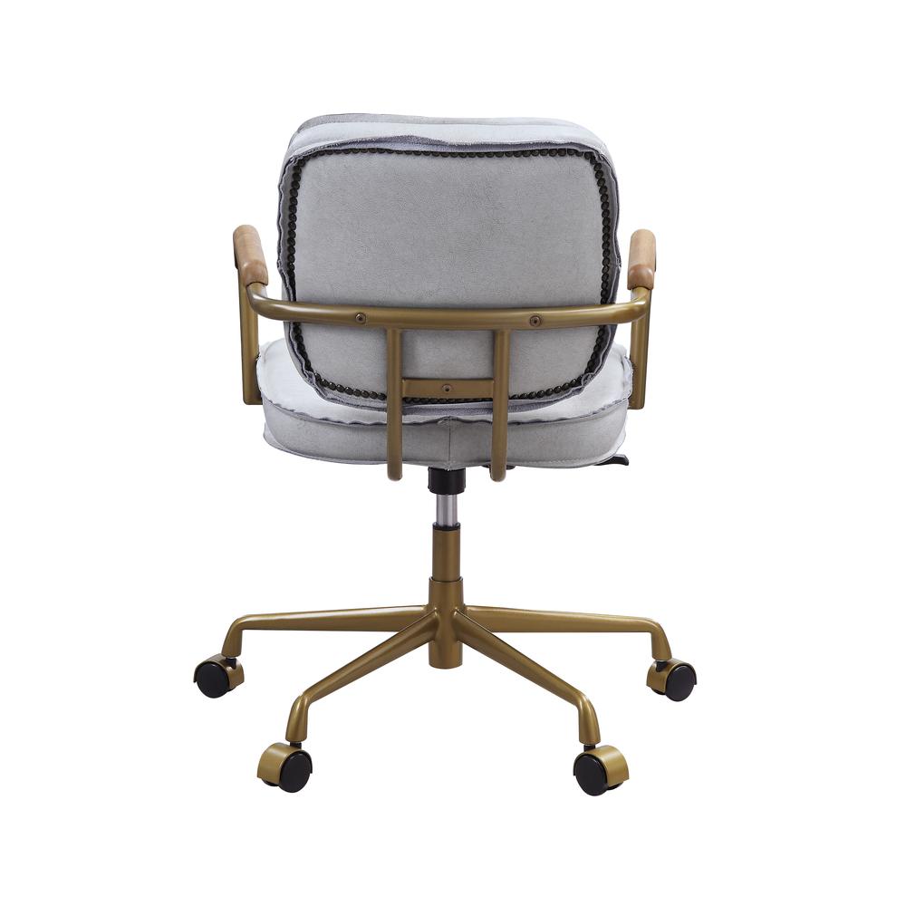 Siecross Office Chair, Vintage White Top Grain Leather (93172). Picture 14