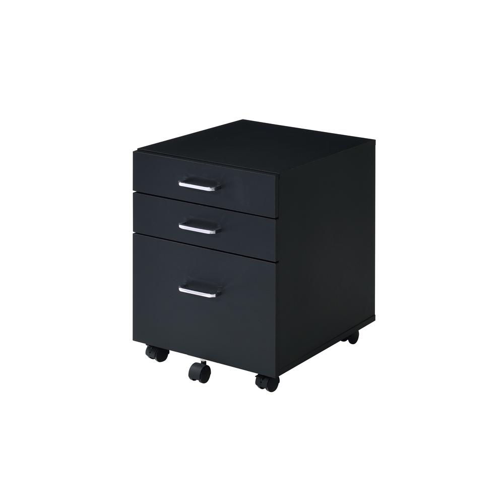 Tennos Cabinet, Black & Chrome Finish (93199). Picture 3