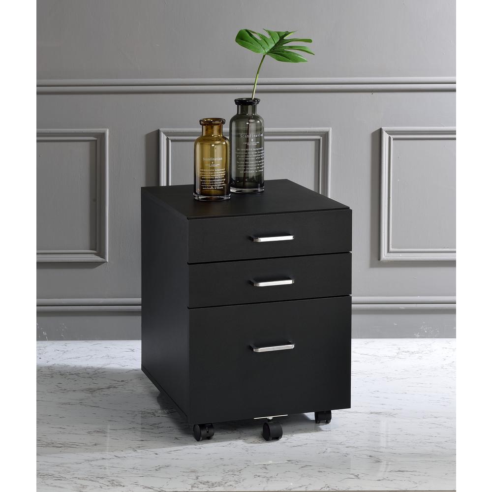 Tennos Cabinet, Black & Chrome Finish (93199). Picture 6