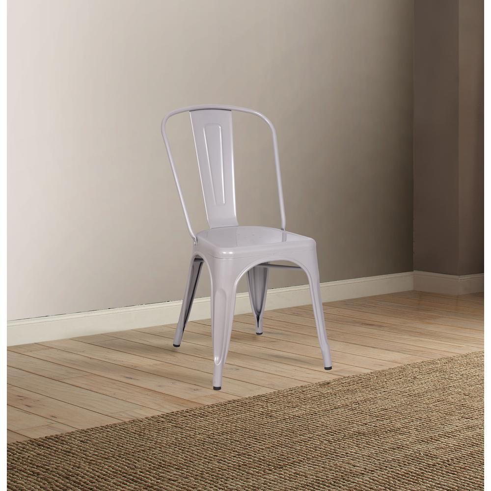Jakia Side Chair (Set-2), Silver. Picture 1