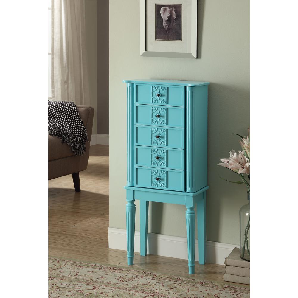 Tammy Jewelry Armoire, Light Blue. Picture 2