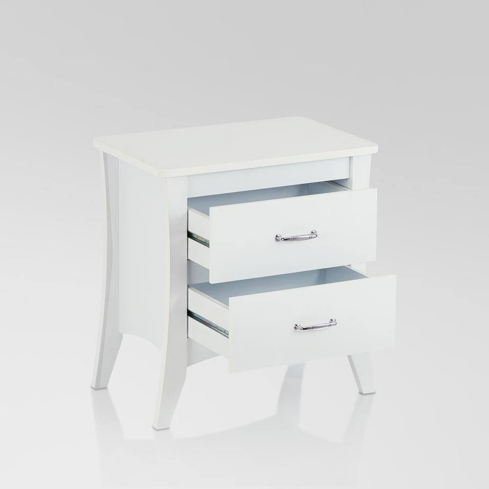 Babb Night Table, White. Picture 2