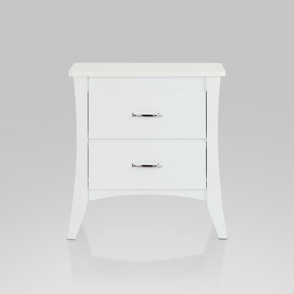 Babb Night Table, White. Picture 4