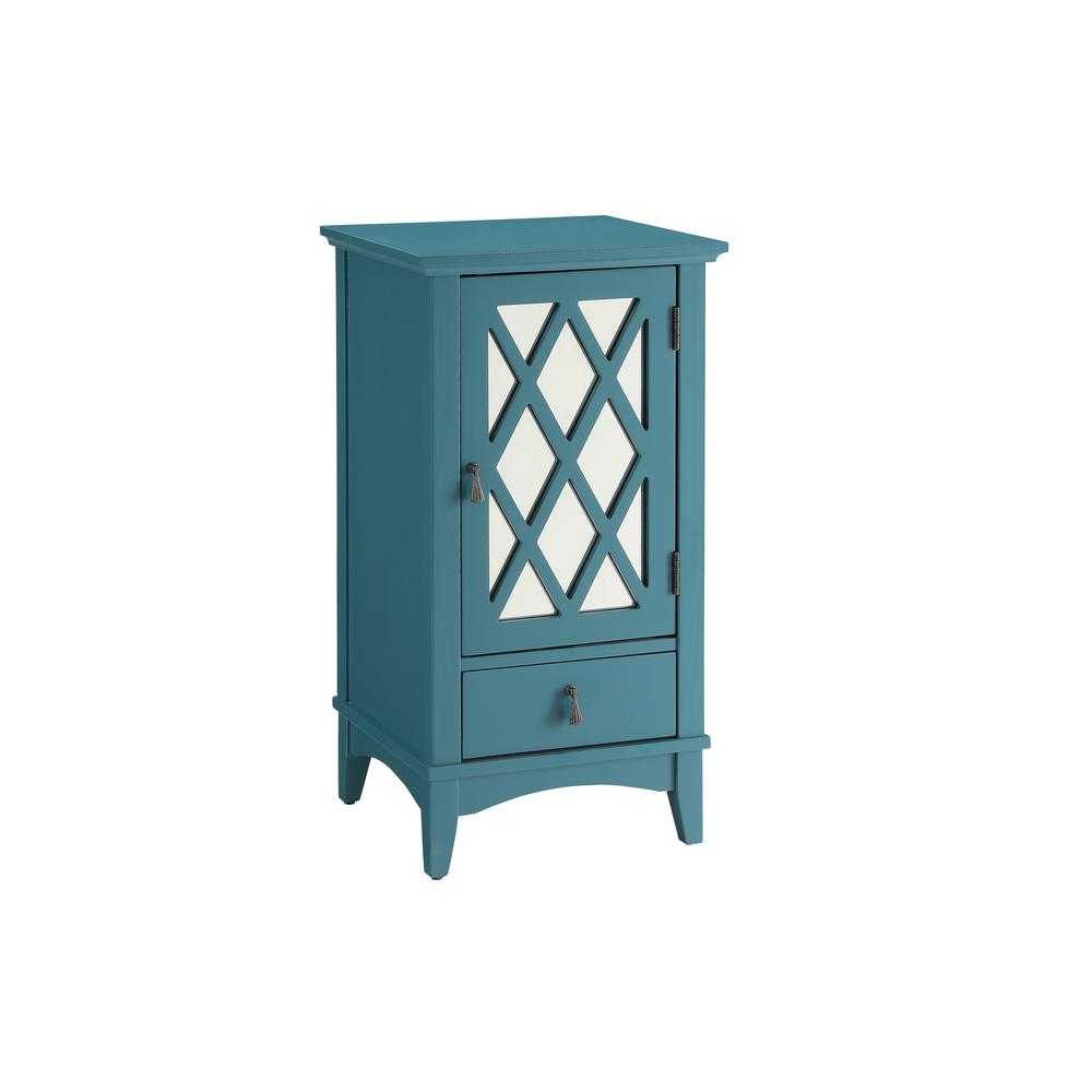 Ceara Side Table, Teal. Picture 1