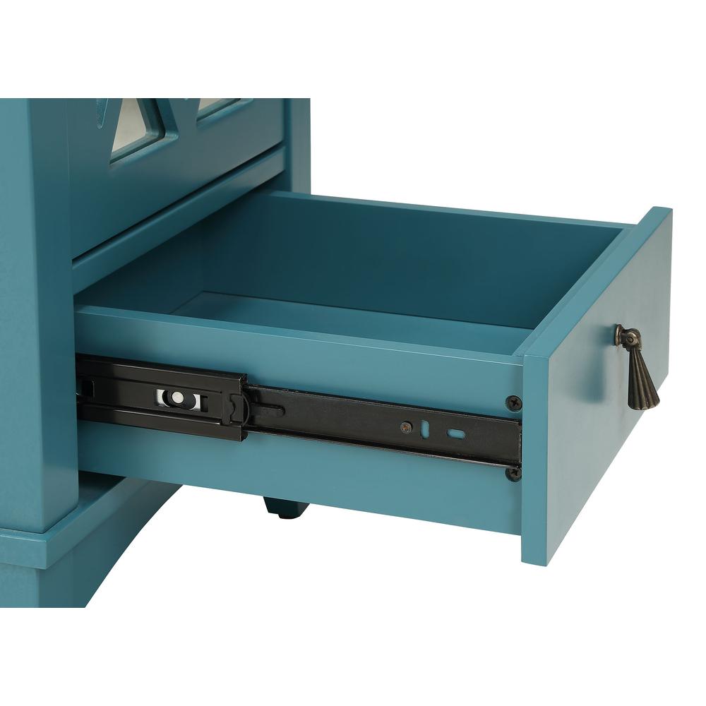 Ceara Side Table, Teal. Picture 4