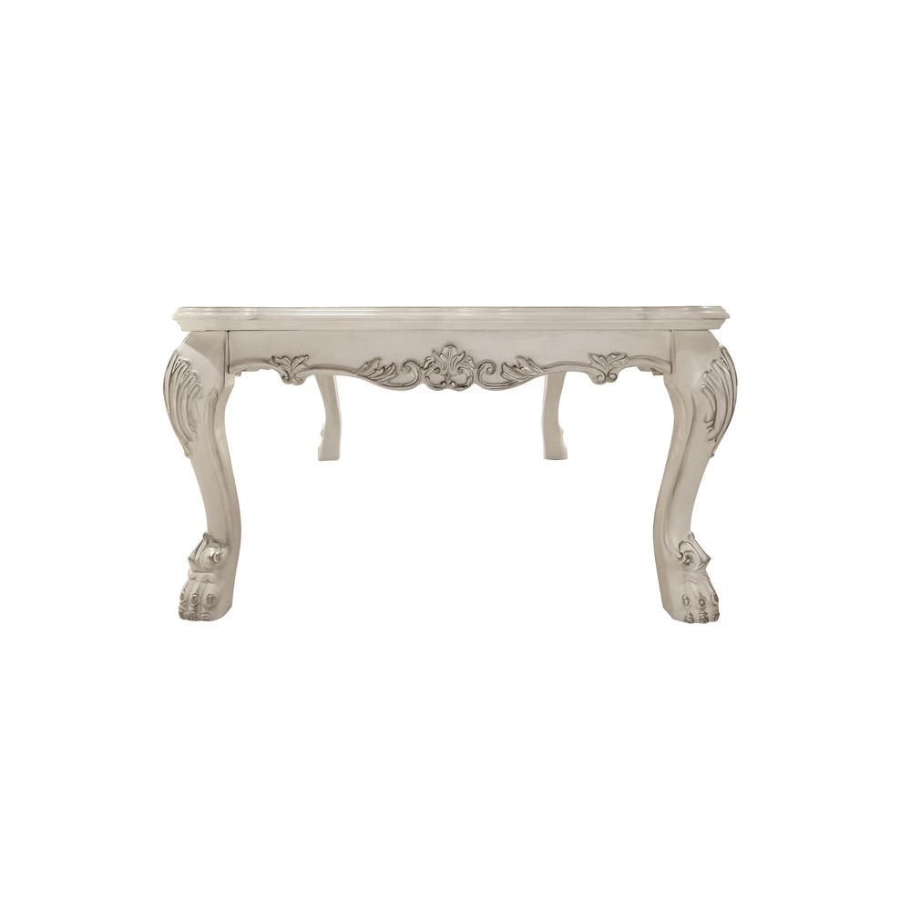 Dresden  Bone White Finish Coffee Table. Picture 3