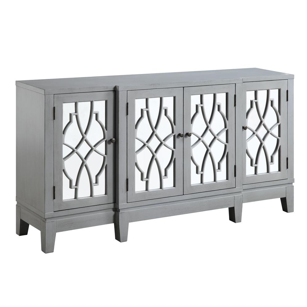 Magdi Console Table, Antique Gray Finish (AC00196). Picture 1