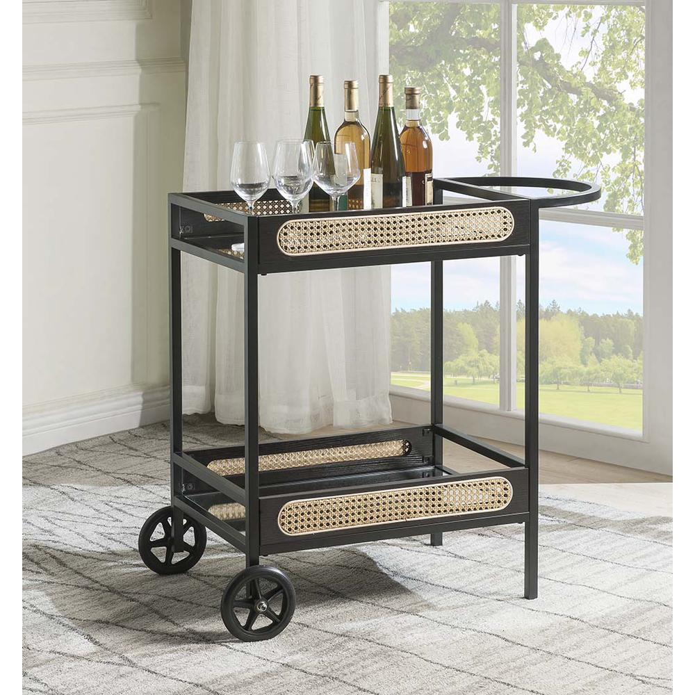 Colson Black Finish  Serving Cart. Picture 1