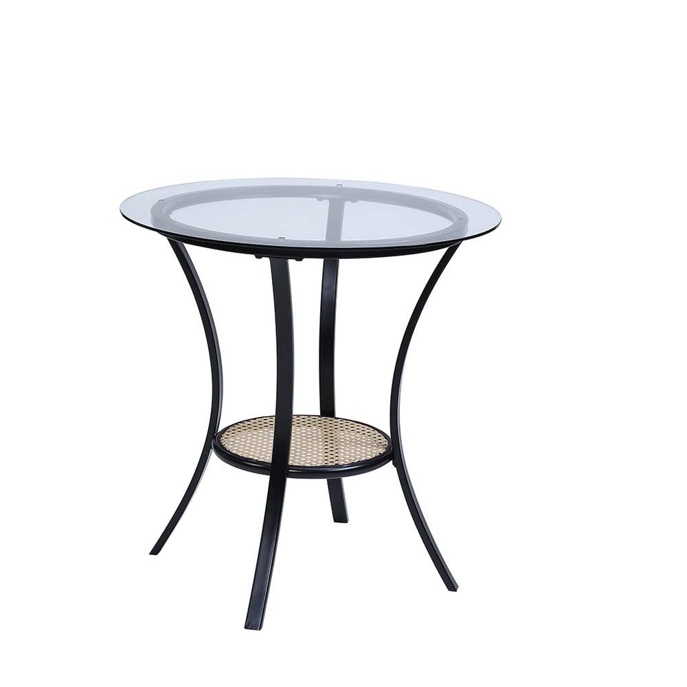 Frydel Black Finish 3 Pcs Set Table & Chairs. Picture 2