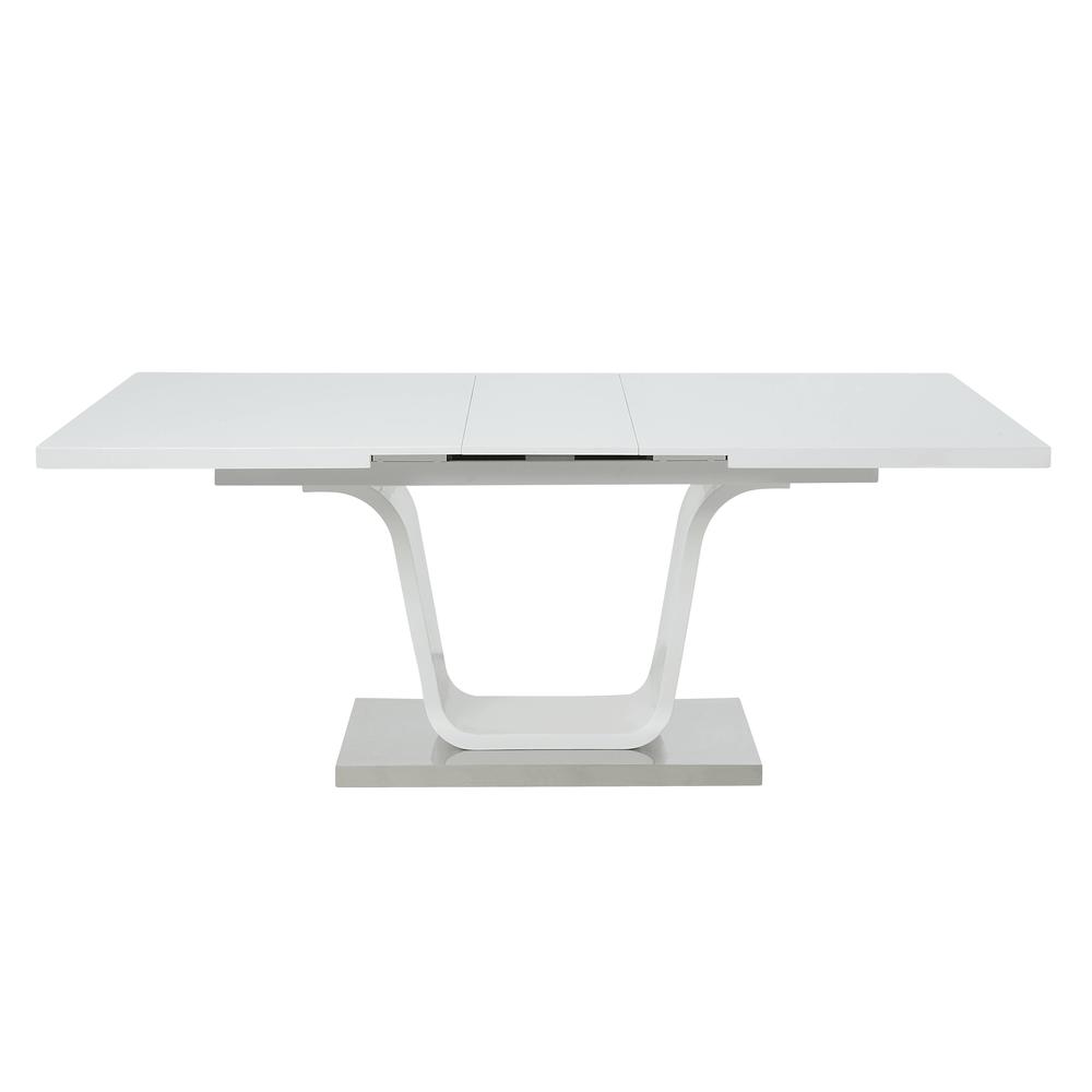 Kamaile Dining Table, White High Gloss Finish. Picture 2