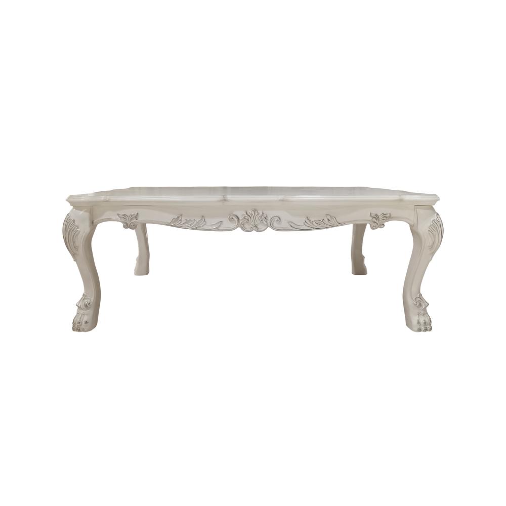Dresden  Bone White Finish Coffee Table. Picture 2
