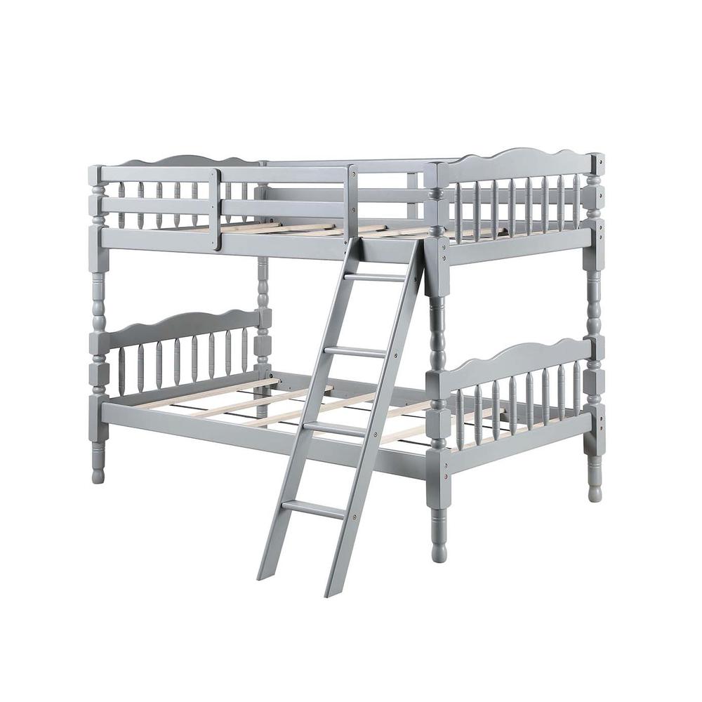 Homestead Gray Finish Twin/Twin Bunk Bed. Picture 1