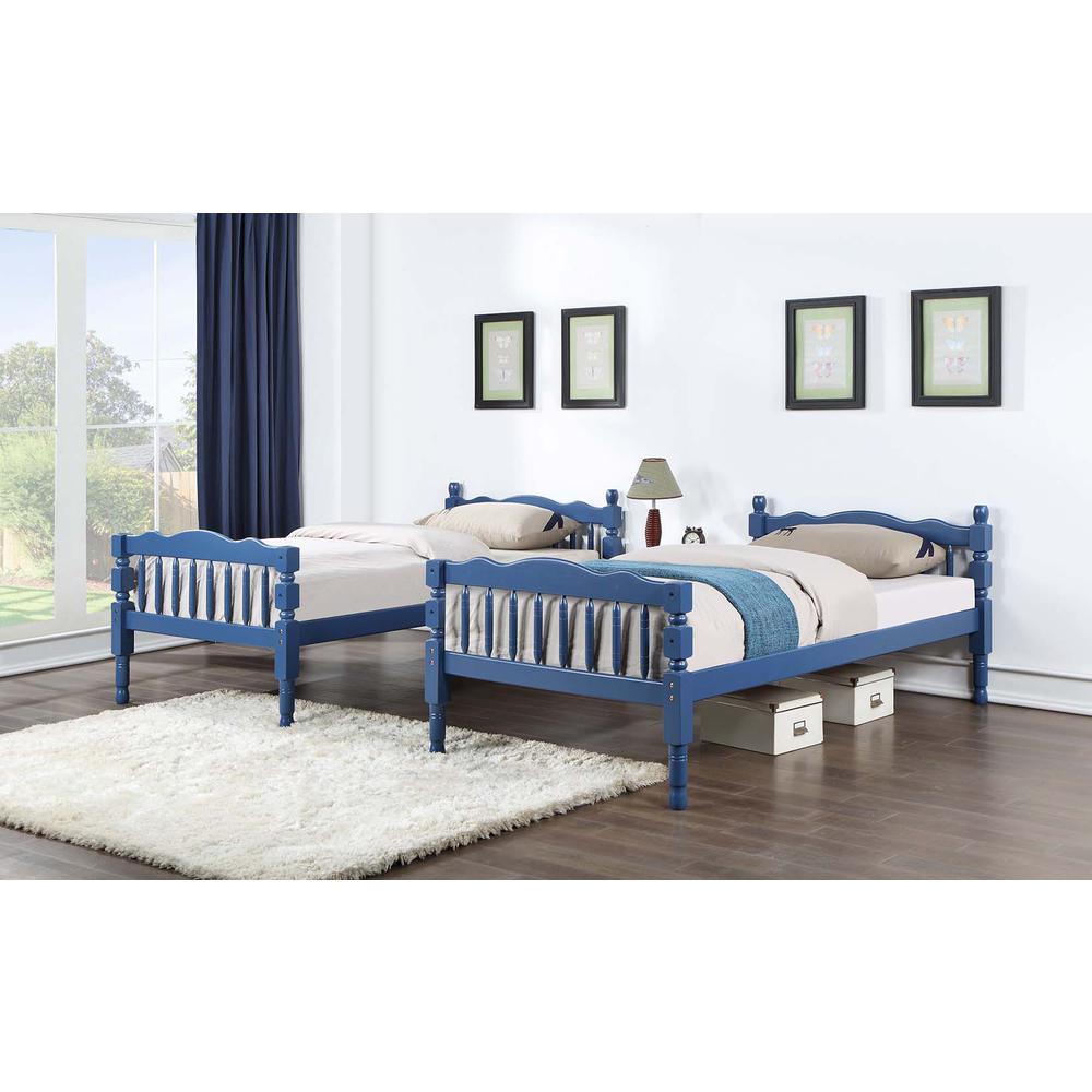 Homestead Dark Blue Finish Twin/Twin Bunk Bed. Picture 7