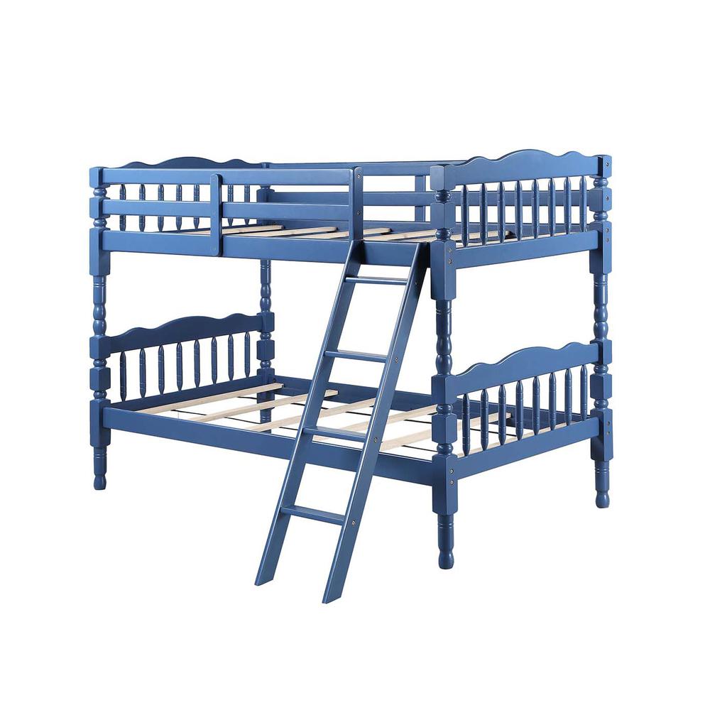Homestead Dark Blue Finish Twin/Twin Bunk Bed. Picture 1