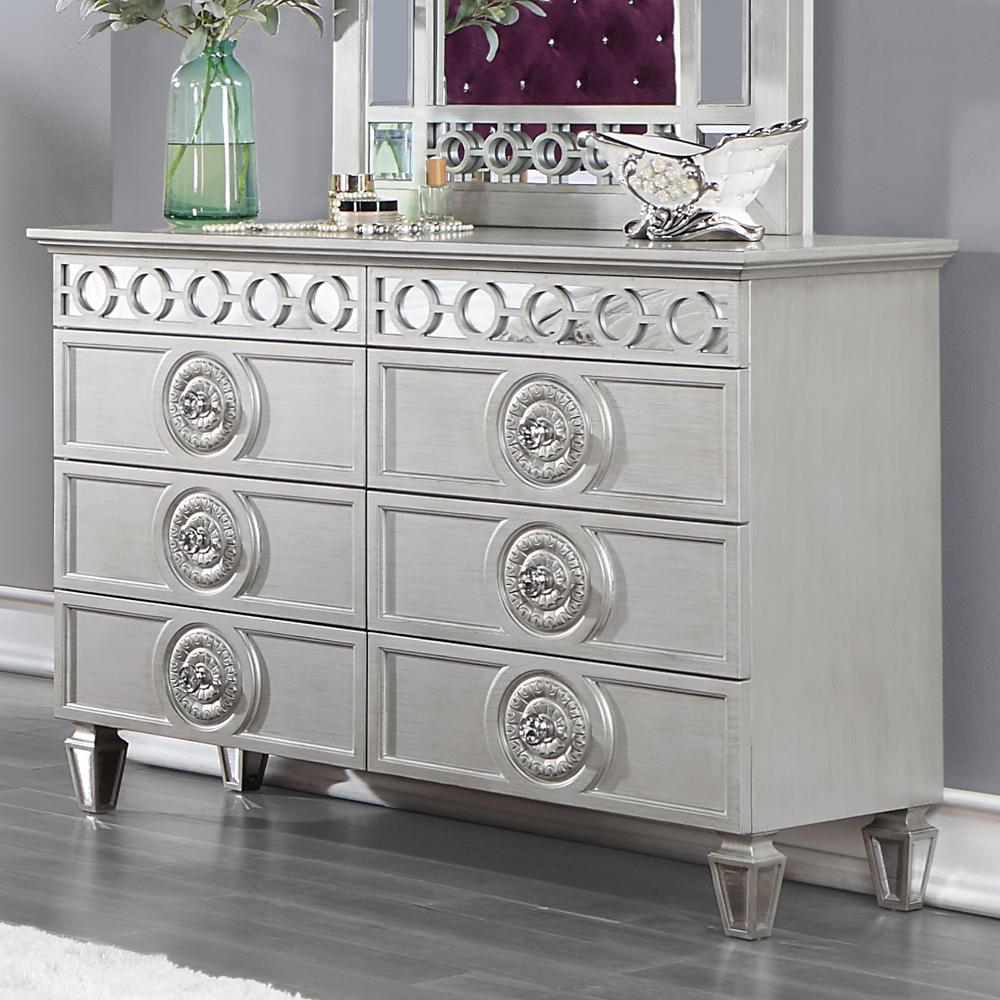 Varian Silver & Mirrored Finish Dresser. Picture 1