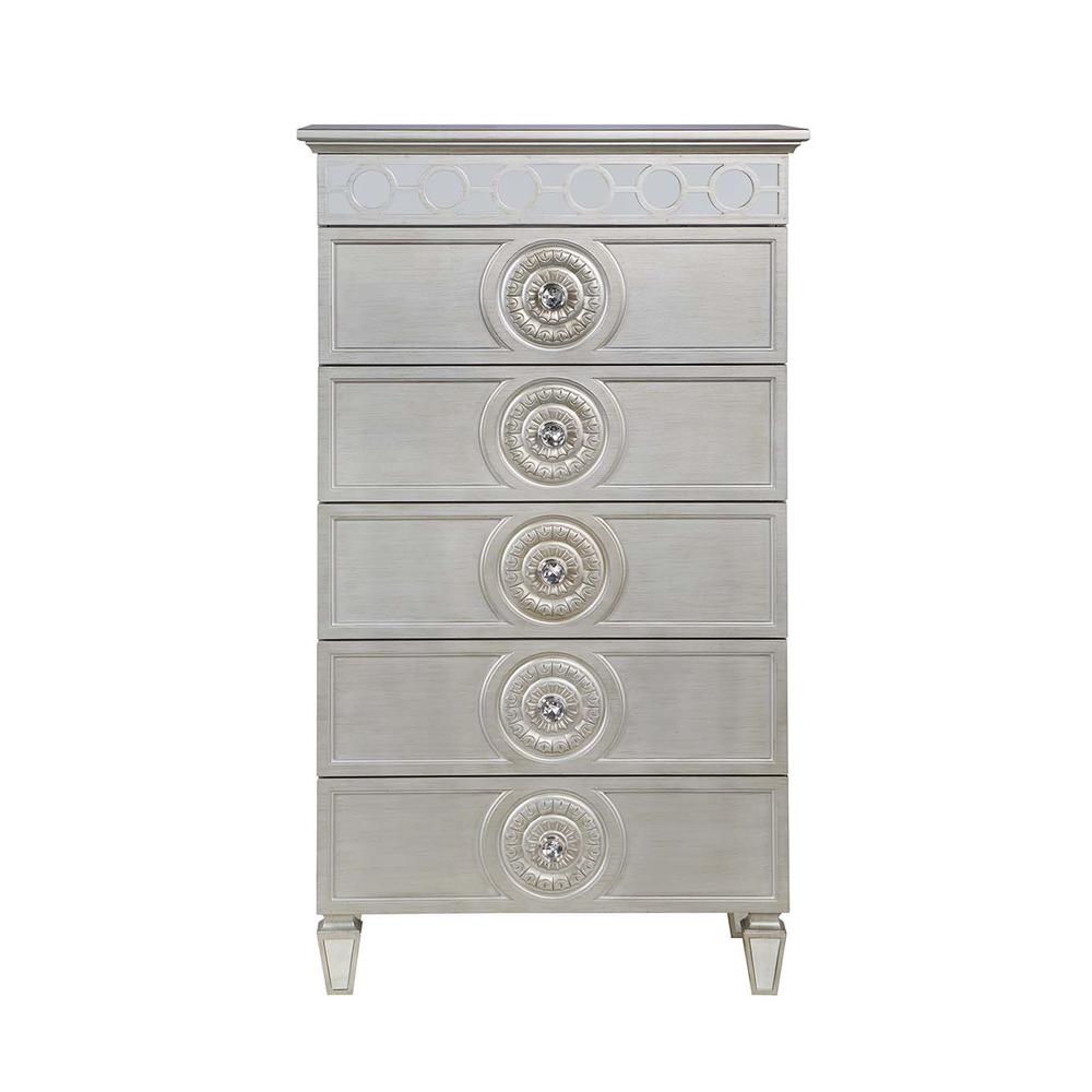 Varian Silver & Mirrored Finish Chest. Picture 2