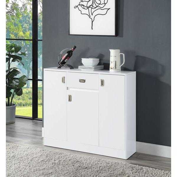 Pagan White High Gloss Finish Server. Picture 1