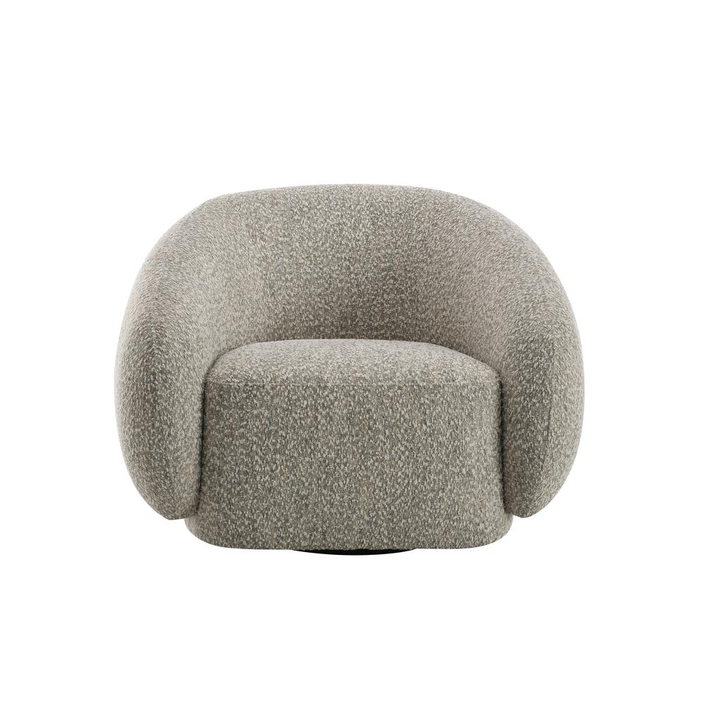 Isabel Chair w/Swivel, 2-Tone Brown Boucle. Picture 2
