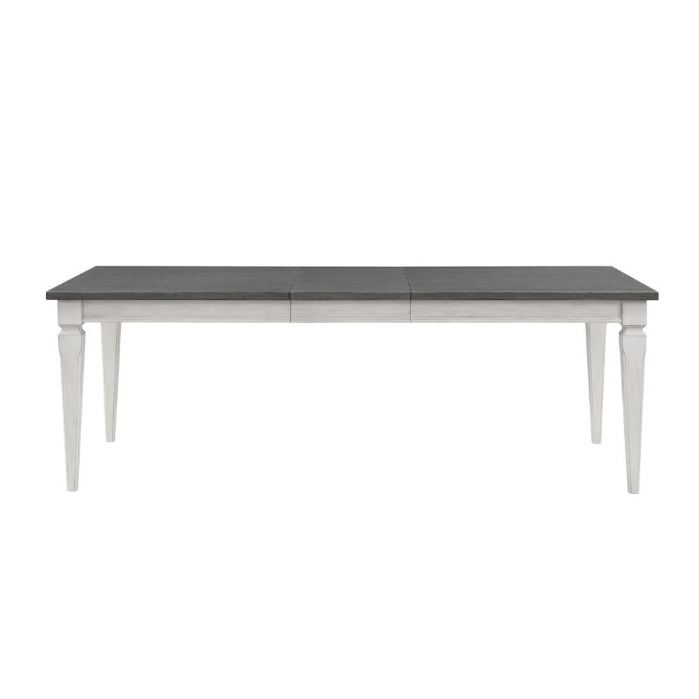 Katia Dining Table, Gray & Weathered White Finish. Picture 2
