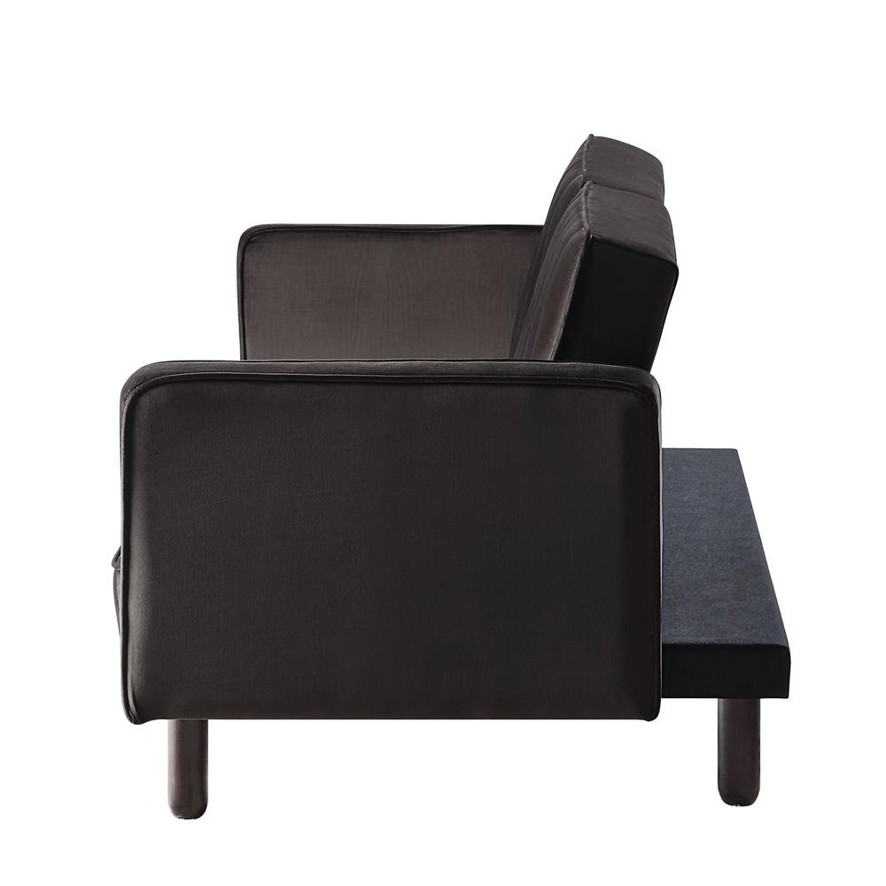 Qinven Adjustable Sofa , Dark Brown Velvet (LV00086). Picture 3