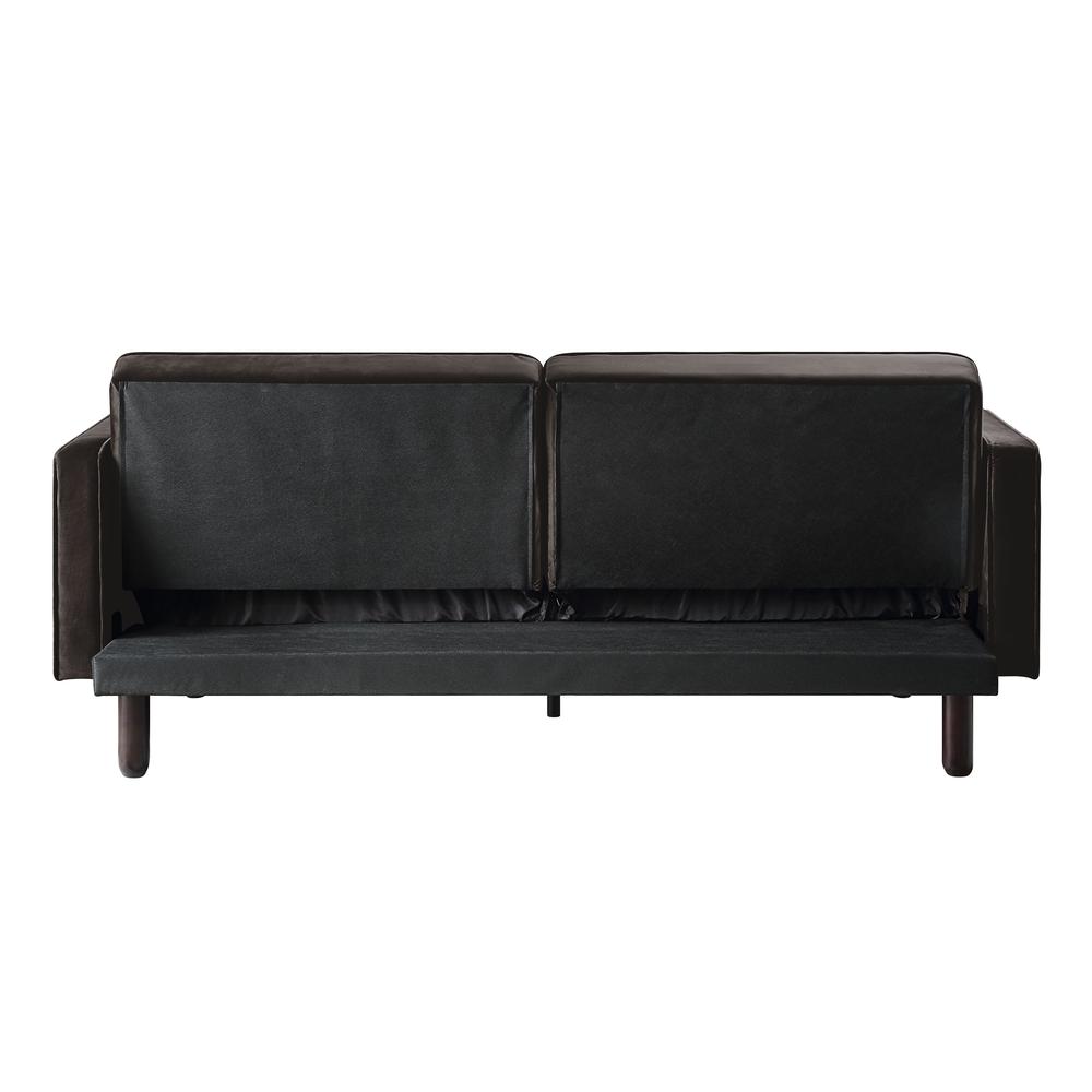 Qinven Adjustable Sofa , Dark Brown Velvet (LV00086). Picture 4