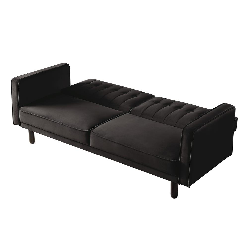Qinven Adjustable Sofa , Dark Brown Velvet (LV00086). Picture 10