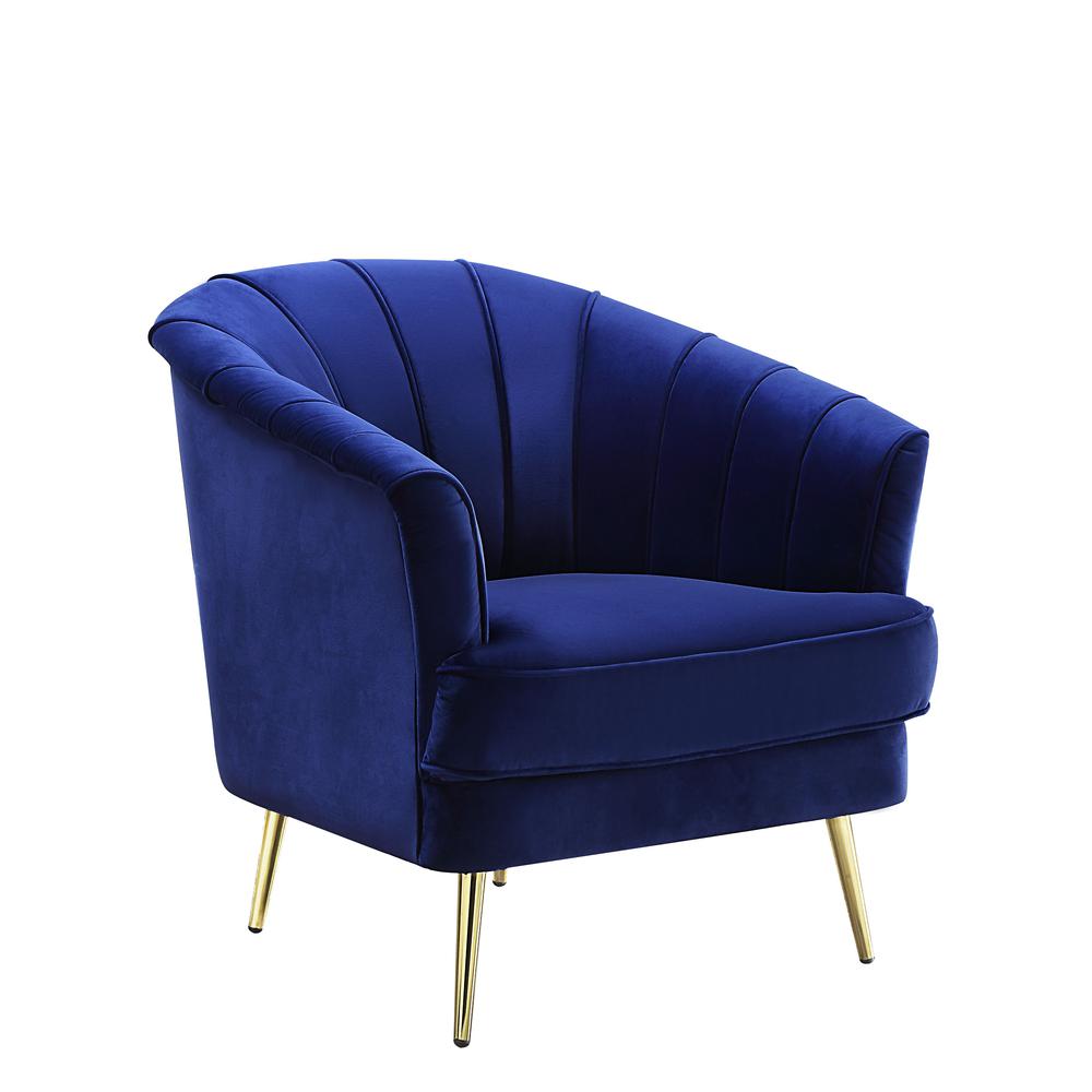 Eivor Chair, Blue Velvet (LV00211). Picture 3