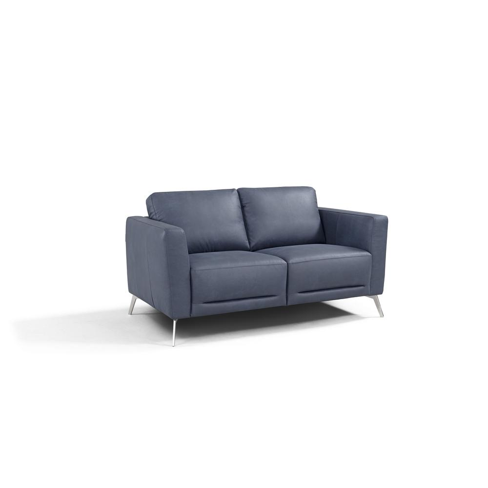 Astonic Loveseat , Blue Leather (LV00213). Picture 9