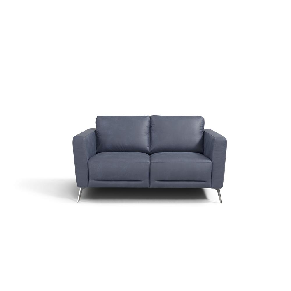 Astonic Loveseat , Blue Leather (LV00213). Picture 10