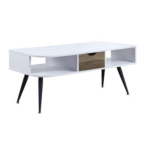 Halima White & Black Finish Coffee Table. Picture 2