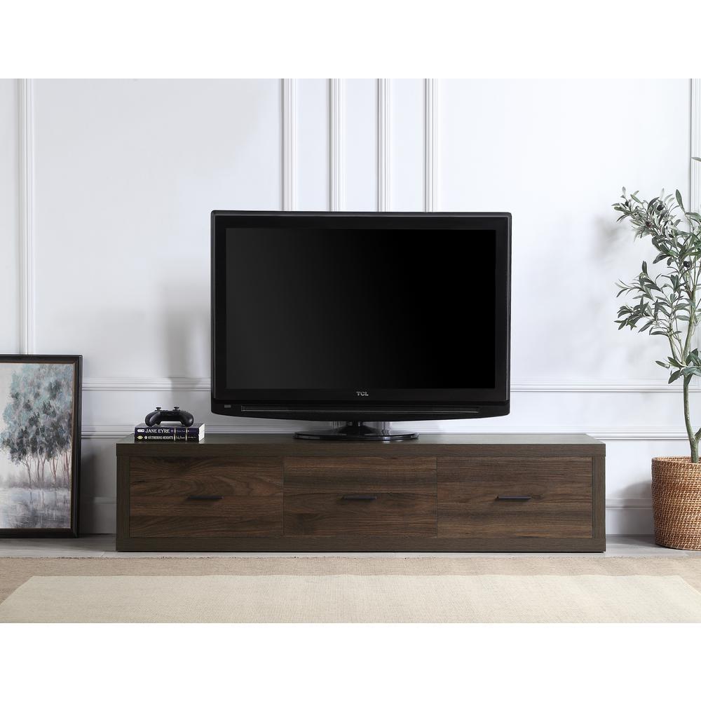 ACME Harel TV Stand, Walnut Finish. The main picture.