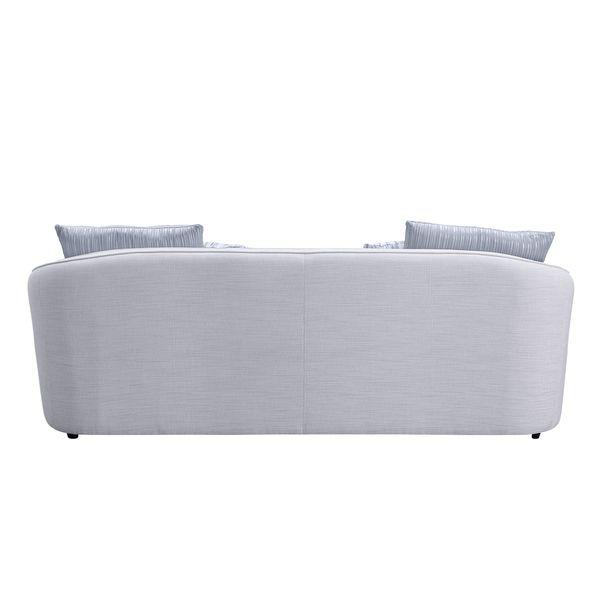 Mahler II Beige Linen Sofa w/4 Pillows. Picture 4