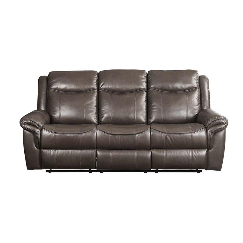 Lydia Brown Leather Aire Motion Sofa w/USB Port. Picture 2