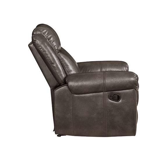 Lydia Brown Leather Aire Motion Sofa w/USB Port. Picture 3