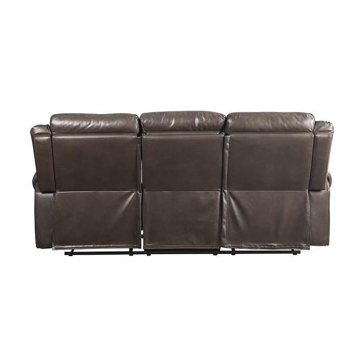 Lydia Brown Leather Aire Motion Sofa w/USB Port. Picture 4