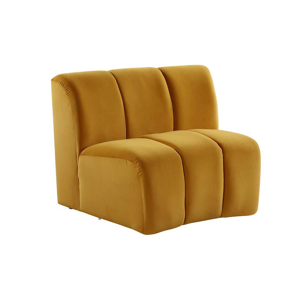 Felicia Yellow Velvet Modular Chair. Picture 2