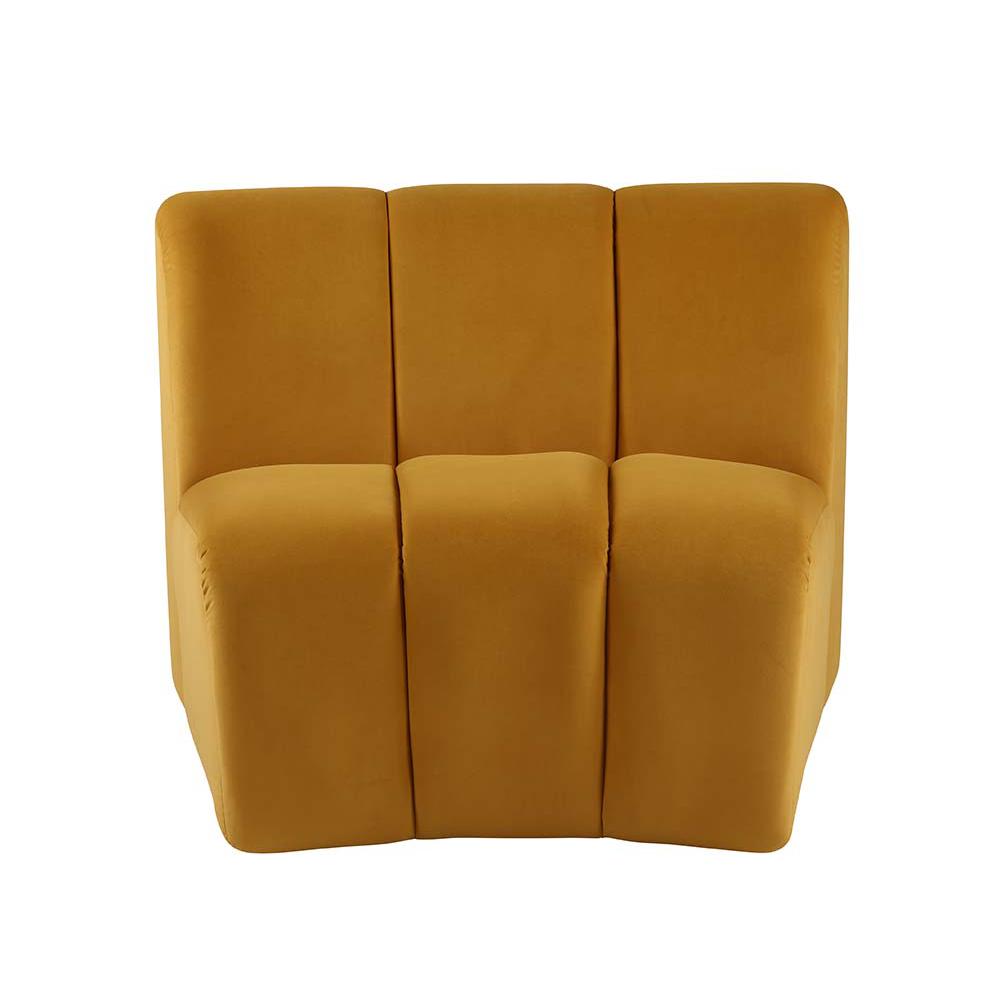 Felicia Yellow Velvet Modular Chair. Picture 3