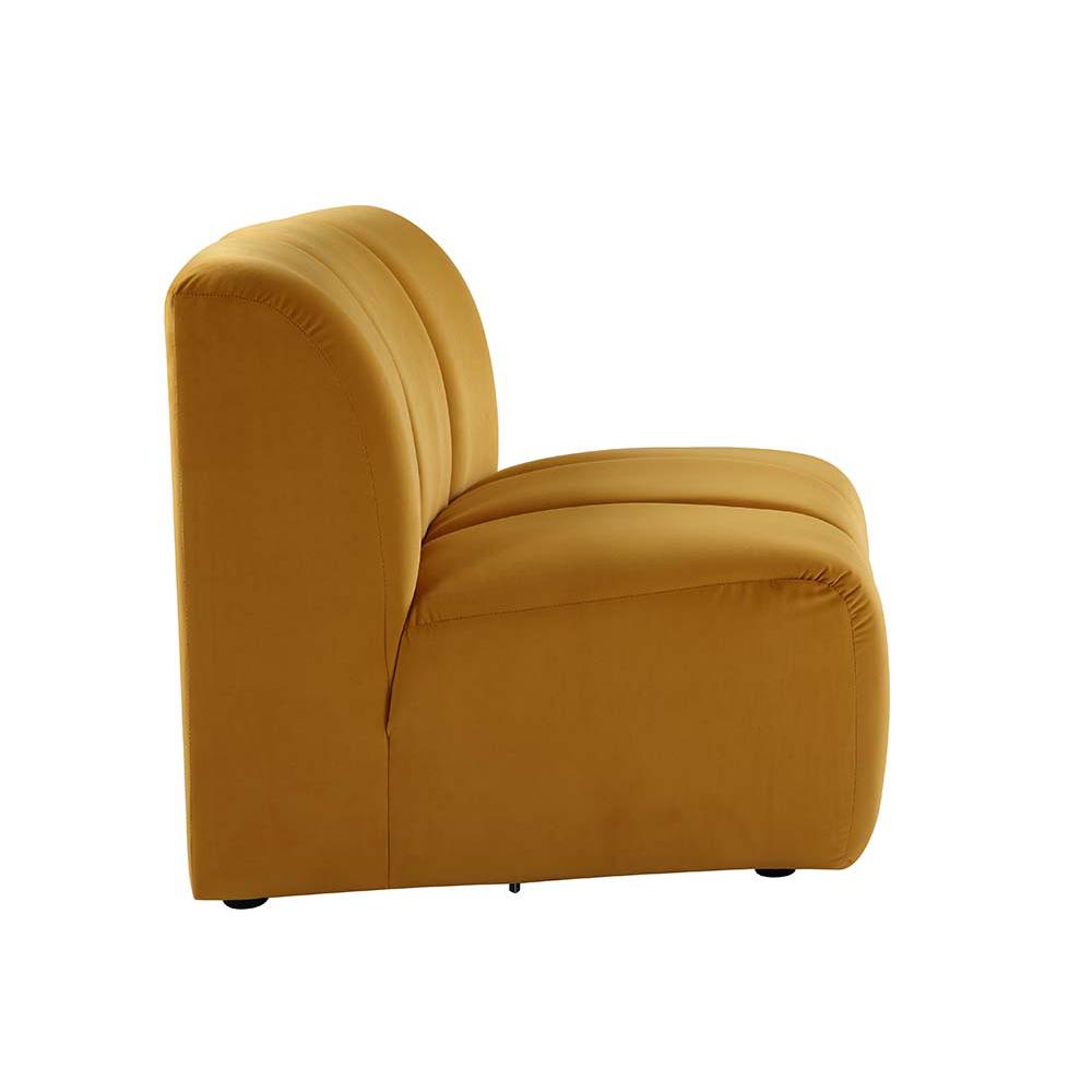 Felicia Yellow Velvet Modular Chair. Picture 4