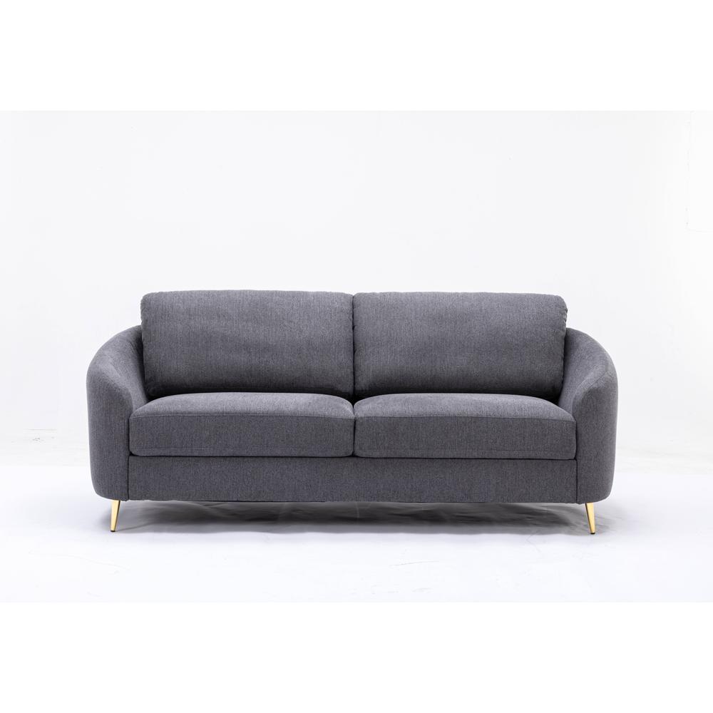 Yuina Sofa in Gray Linen. Picture 2
