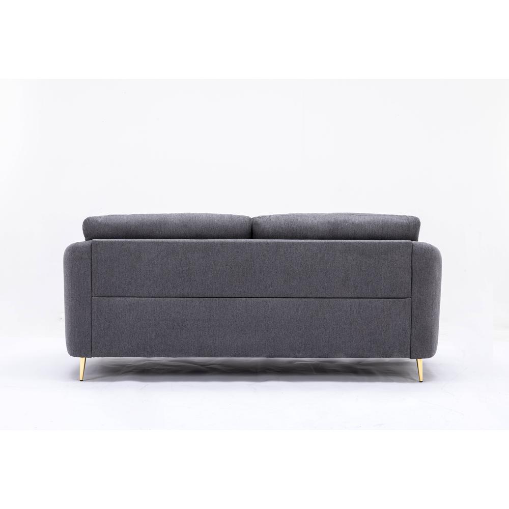 Yuina Sofa in Gray Linen. Picture 4