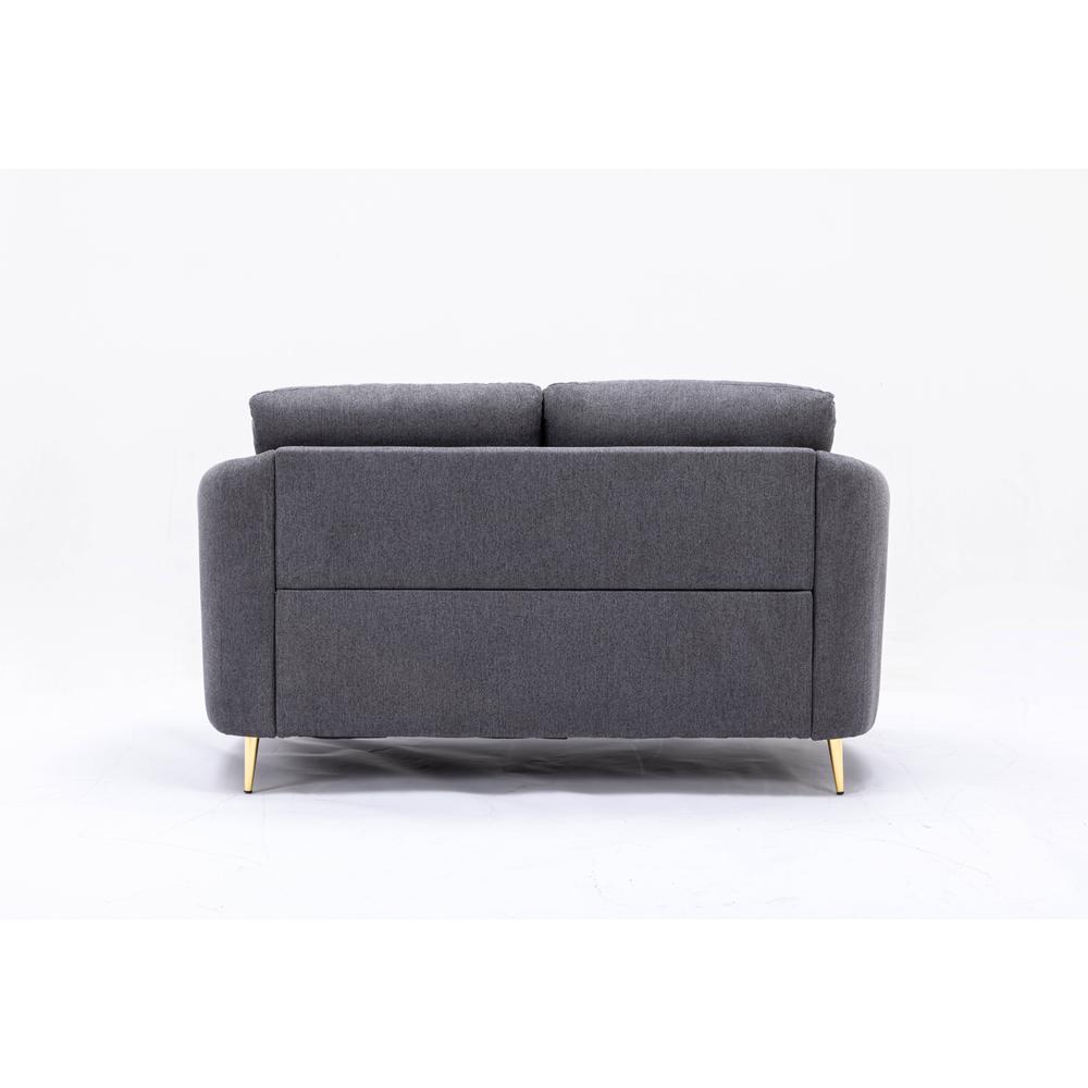Yuina Loveseat in Gray Linen. Picture 4