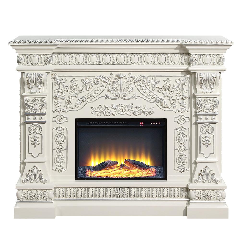 Vanaheim Fireplace, Antique White Finish. Picture 2